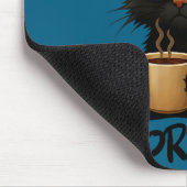 Womens I Don't Do Mornings Funny Quote Black Cat L Mousepad (Ecke)