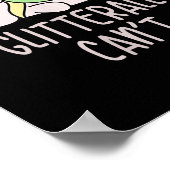 Womens I Glitterally Can't Unicorn  Poster (Ecke)