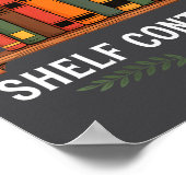 Womens I Have No Shelf Control Funny Book Lover Re Poster (Ecke)