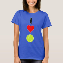 Women's I Liebe (Heart) Tennis T - Shirt