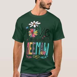 Womens I Love Being Called Meemaw Sunflower Gifts T-Shirt
