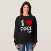 Womens  I Love Cocktails Drinking Pun  Workout Sweatshirt (Vorne ganz)