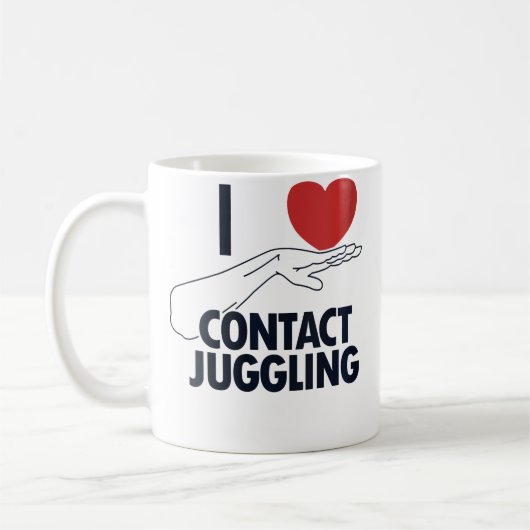Womens I Love Contact Juggling Ball Professional C Kaffeetasse (Links)