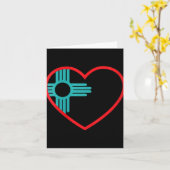 Womens I Love New Mexico Heart Zia Symbol New Mexi Karte (Gelbe Blume)
