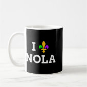 Womens I Love New Orleans Fleur De Lis Heart Souve Kaffeetasse (Links)