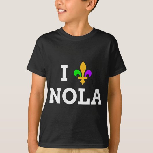 Womens I Love New Orleans Fleur De Lis Heart Souve T-Shirt (Vorderseite)