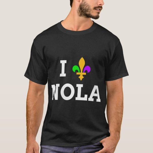 Womens I Love New Orleans Fleur De Lis Heart Souve T-Shirt (Vorderseite)