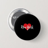 Womens I Love New York For Women New Yorker Lover Button (Vorne & Hinten)