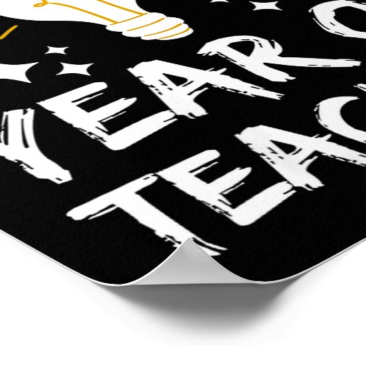 Womens I Survived My First Year Of Teaching Funny Poster (Ecke)