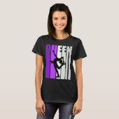 Womens Ice Skaten Queen Mauve Birthday Wettbewerb T-Shirt (Vorne ganz)