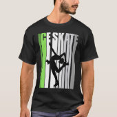 Womens Ice Skaten Team Ice Skate tanzen Retro C T-Shirt (Vorderseite)