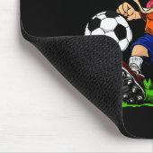 Womens Igel Footballer V-Nacken Mousepad (Ecke)