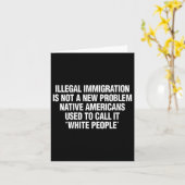 Womens Illegal Immigration Not A New Problem Nativ Karte (Gelbe Blume)