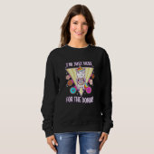 Womens I'm just here for the donuts Sweatshirt (Vorne ganz)