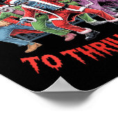 Womens I'm Just Here To Thriller Dance Zombie Chri Poster (Ecke)