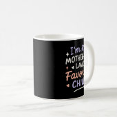Womens I'm My Mother In Law's Favorite Child V-nec Kaffeetasse (VorderseiteRechts)