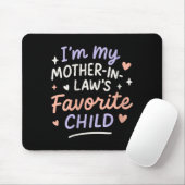 Womens I'm My Mother In Law's Favorite Child V-nec Mousepad (Mit Mouse)