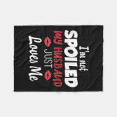 Womens I'm Not Siled My Husband Just Loves Me Sile Fleecedecke (Vorderseite (Horizontal))