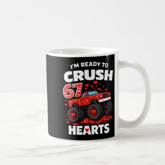Women's I'm Ready To Crush 67 Hearts Truck Valenti Kaffeetasse (Rechts)