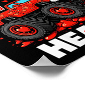 Women's I'm Ready To Crush 67 Hearts Truck Valenti Poster (Ecke)