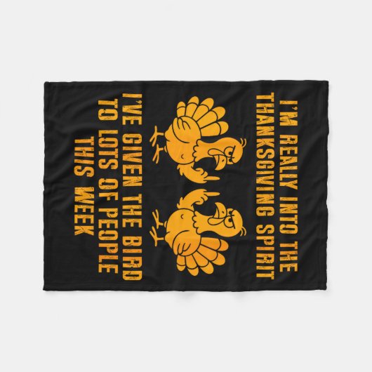 Womens I'm Really Into The Thanksgiving Srit I've Fleecedecke (Vorderseite (Horizontal))