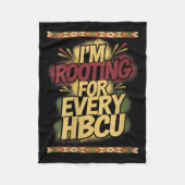 Womens I'm Rooting For Every Hbcu - Rooting Suprt Fleecedecke (Vorderseite)