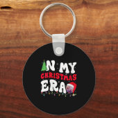 Womens In My Christmas Era Winter Season Groovy Xm Schlüsselanhänger (Vorderseite)