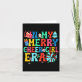 Womens In My Merry Cheer Girl Era Christmas Cheerl Karte (Vorderseite)