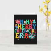 Womens In My Merry Cheer Girl Era Christmas Cheerl Karte (Gelbe Blume)