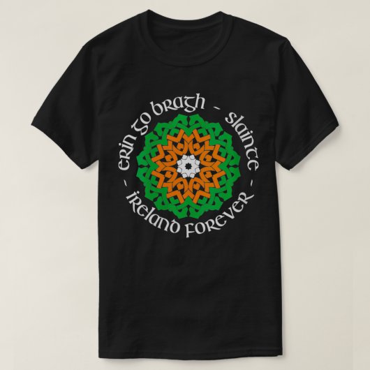 Womens Ireland Forever Erin Go Bragh Slainte VNe T-Shirt (Design vorne)