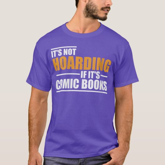 Womens Its Not Hoarding If Its Comic Books Comic N T-Shirt (Vorderseite)