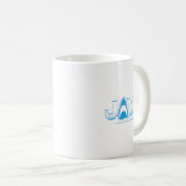 Womens Jaws 2025 Clic Shark Movie Icon Design V-ne Kaffeetasse (VorderseiteRechts)