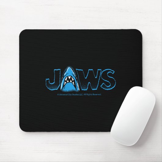 Womens Jaws 2025 Clic Shark Movie Icon Design V-ne Mousepad (Mit Mouse)