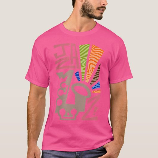 Womens Jazz Saxophon T-Shirt (Vorderseite)