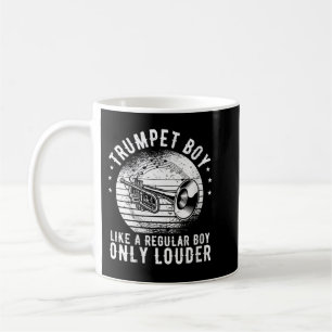 Womens Jazz Trumpet Junge März Band VNeck Kaffeetasse