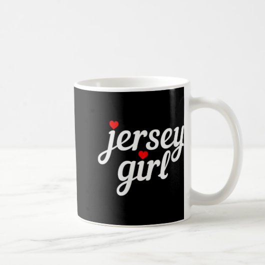 Womens Jersey Girl New Jersey Heart Funny Cute New Kaffeetasse (Rechts)