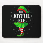Womens Joyful Elf Christmas Girls Women Elf Squad Mousepad (Vorne)