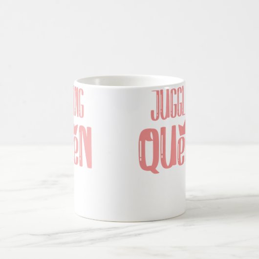 Womens Juggling Queen Kaffeetasse (Mittel)