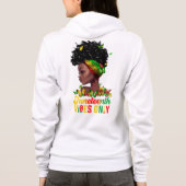 Womens Juneteenth Vibes Hoodie (Rückseite)