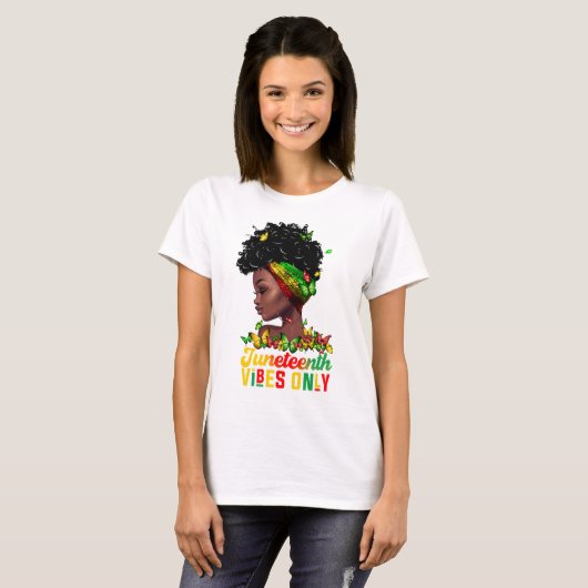 Womens Juneteenth Vibes T - Shirt (Vorne ganz)