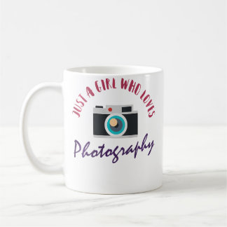Womens Just A Girl Who Loves Photography  Cute Pho Kaffeetasse
