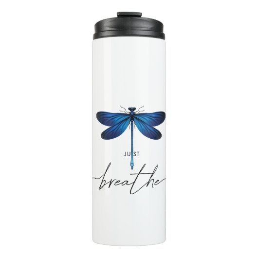 Womens Just Dragonfly Tattoodesign Sommeratlas Thermosbecher (Vorderseite)