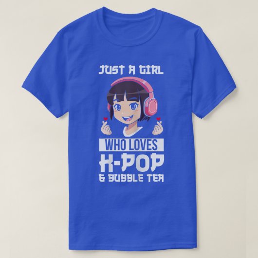 Womens Just k-Pop & Bubble Tee Südkorea (Design vorne)