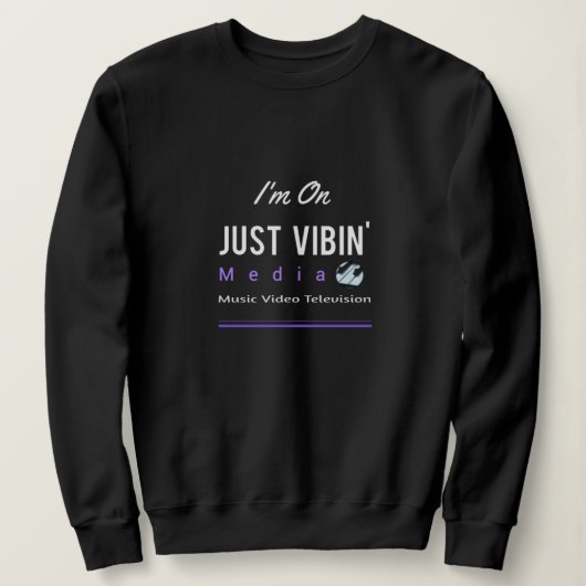Women's Just Vibin' Media Artist Sweatshirt (Design vorne)