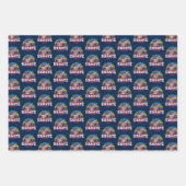 Women's Karate - Girls Martial Arts USA Flag Geschenkpapier Set (Vorderseite 2)