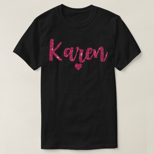 Womens Karen Heart Pink T-Shirt (Design vorne)