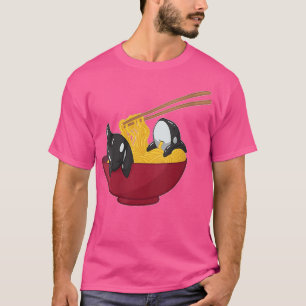 Womens Kawaii Anime Japanisch Ramen Noodles Orca W T-Shirt
