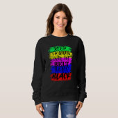 Womens Keep Training Until The Belt Turns Blacks K Sweatshirt (Vorne ganz)