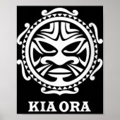 Womens Kia Ora Maori Culture Symbol Haka Dance New Poster (Vorne)
