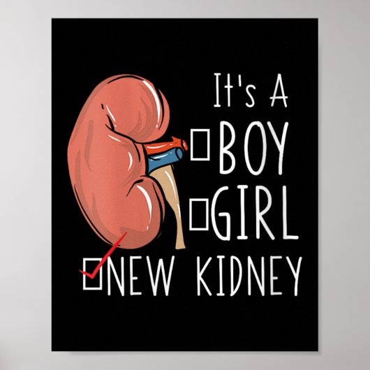 Womens Kidney Transplant Surgery Recovery Quote It Poster (Vorne)